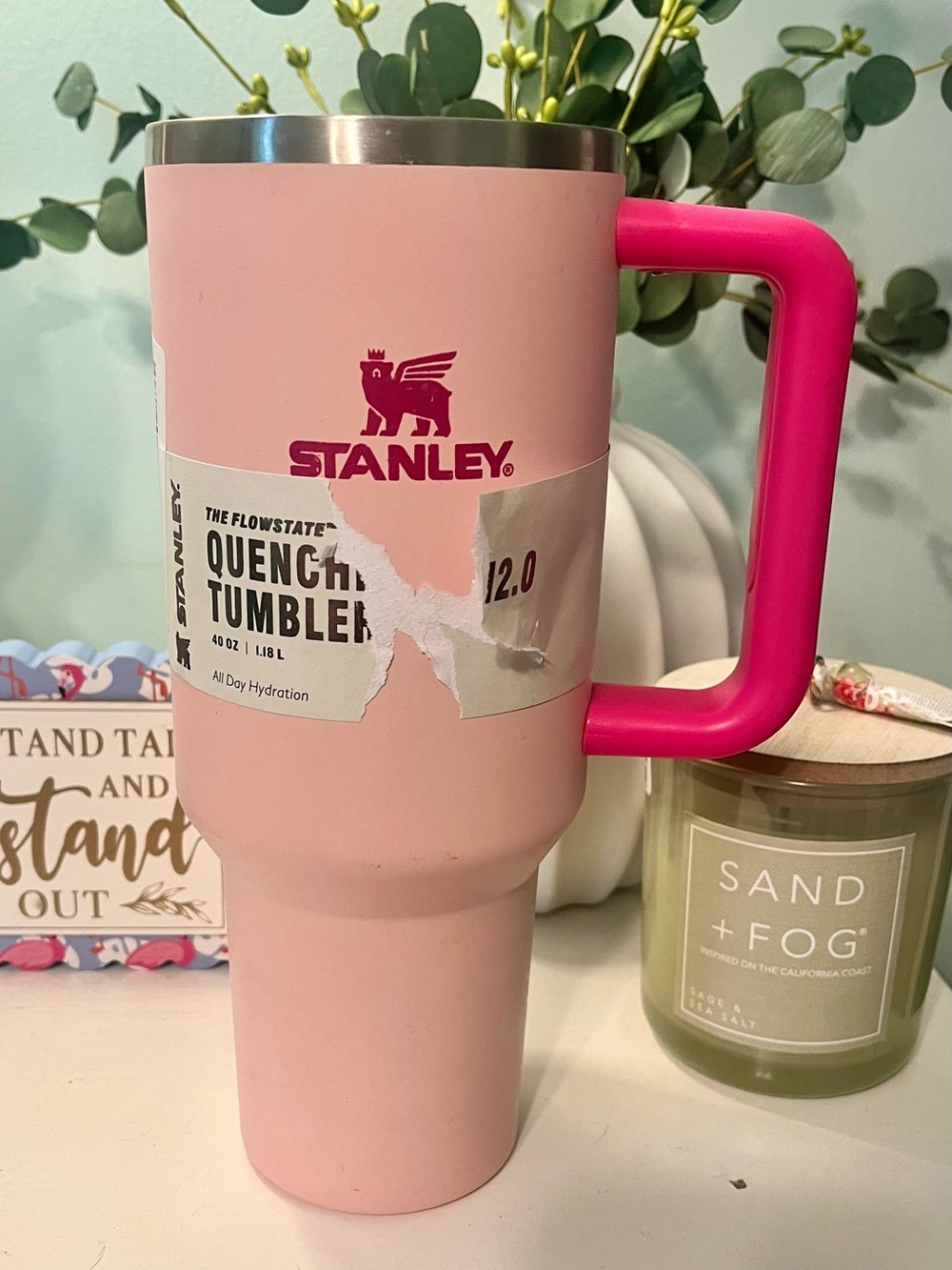 Flamingo Stanley Tumbler - NO LID